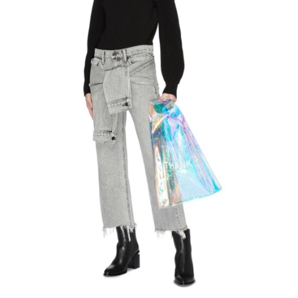 Gelareh Mizrahi THANK YOU BAG HOLOGRAM IRIDESCENT